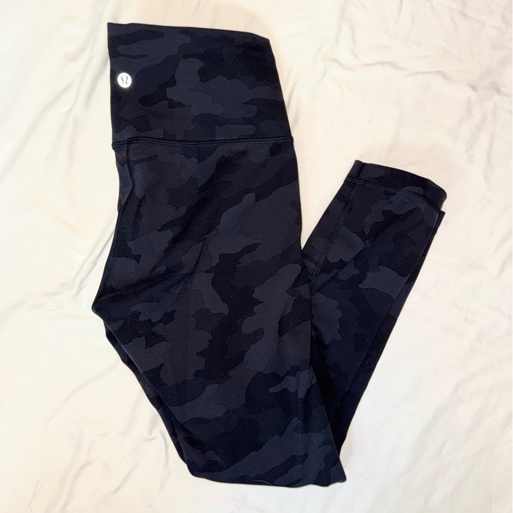 Lululemon Adjustable Waist Camo Leggings